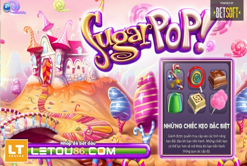 Sugar Pop – Săn thưởng giải thưởng Jackpot siêu khổng lồ tại Letou